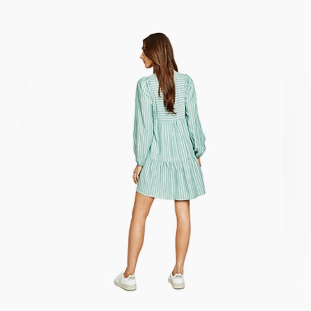 Gentle Fawn Striped Long Sleeve Dress, Long Sleeve Striped Dress, Lined Size: M - Picture 2 of 13